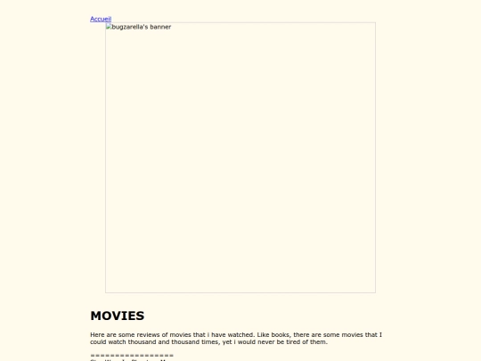 html/movies screenshot