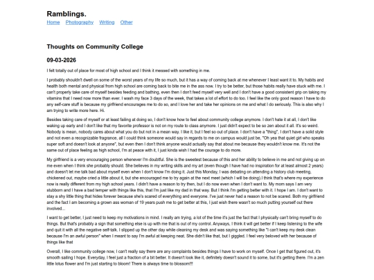 words/communitycollege screenshot