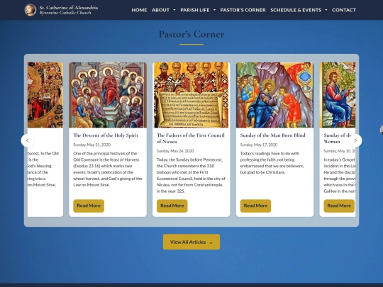 StCath-v2/pastors-corner screenshot