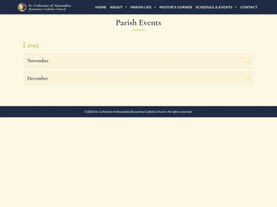 StCath-v2/schedule-events/events screenshot