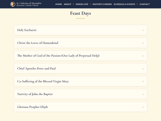 StCath-v2/schedule-events/feast-days screenshot
