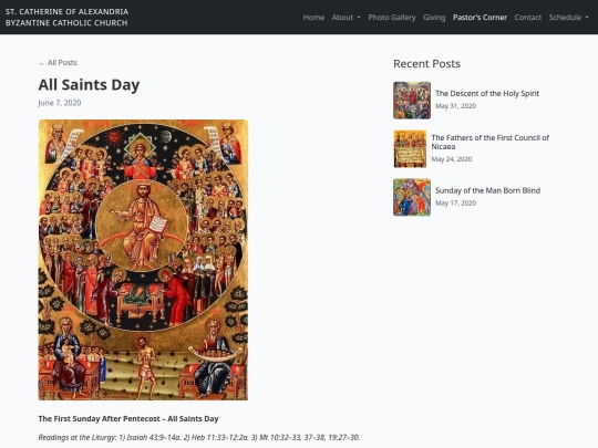 StCatherineofAlexandriaByzantineCatholicChurch/all-saints-day screenshot