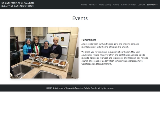 StCatherineofAlexandriaByzantineCatholicChurch/events screenshot