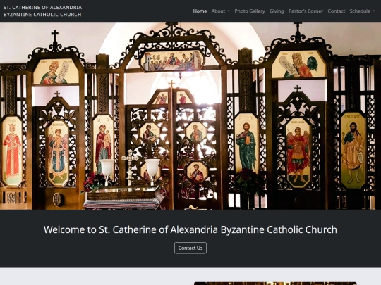 StCatherineofAlexandriaByzantineCatholicChurch/home screenshot