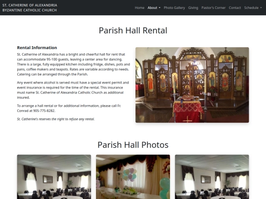 StCatherineofAlexandriaByzantineCatholicChurch/parish-hall screenshot