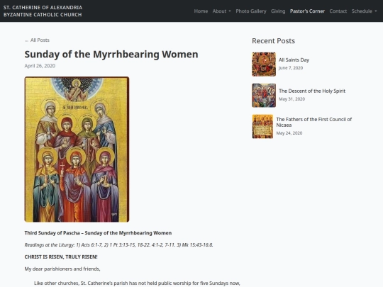StCatherineofAlexandriaByzantineCatholicChurch/sunday-of-the-myrrhbearing-women screenshot