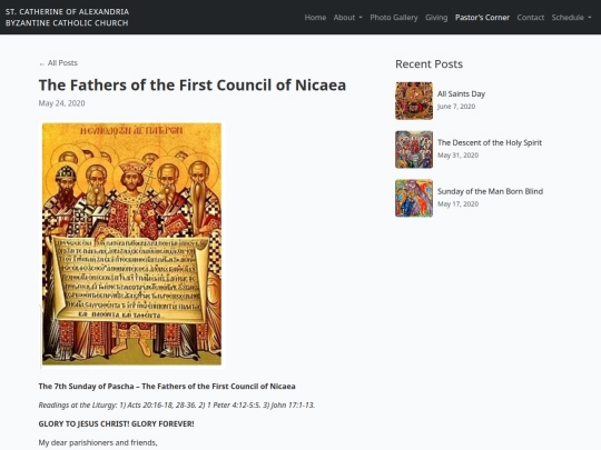 StCatherineofAlexandriaByzantineCatholicChurch/the-fathers-of-the-first-council-of-nicaea screenshot