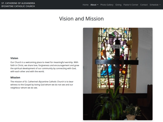 StCatherineofAlexandriaByzantineCatholicChurch/vision-and-mission screenshot