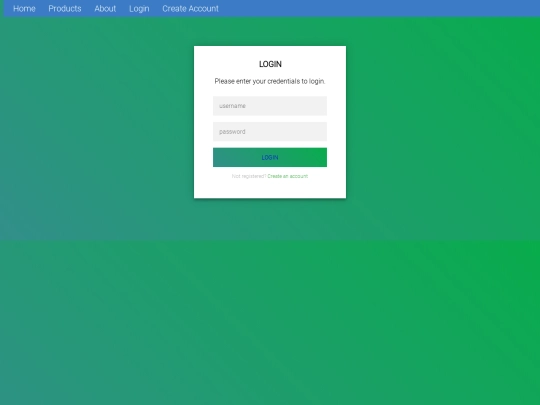 BOOK STORE/login screenshot