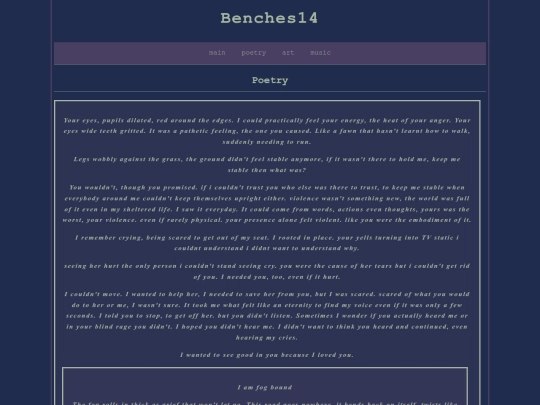 poetry screenshot