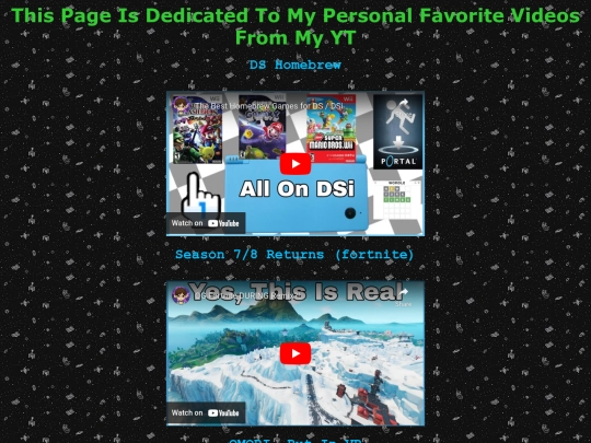 Videos screenshot