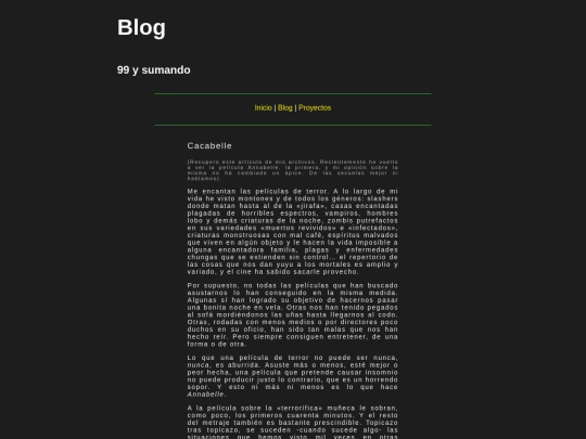 blog/cacabelle screenshot