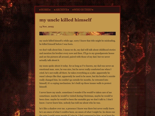 posts/2025-11-14-my-uncle-killed-himself screenshot