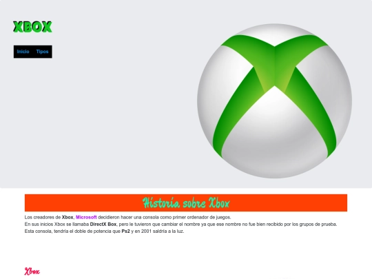 Página Web/Xbox screenshot