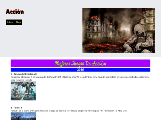 Página Web/accion screenshot