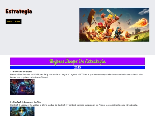 Página Web/estrategia screenshot