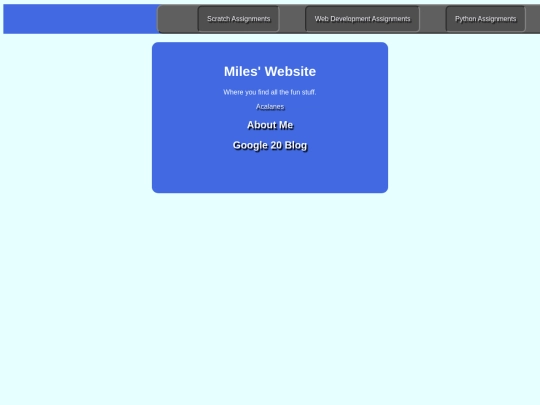 index screenshot