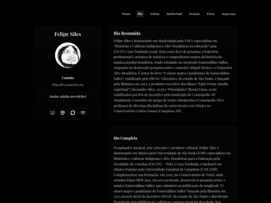 bio screenshot