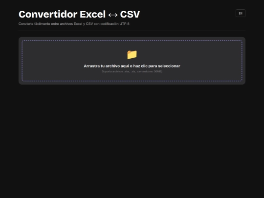 ConvCSVExcel screenshot