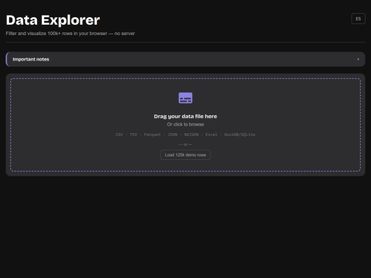 DataExplorer screenshot