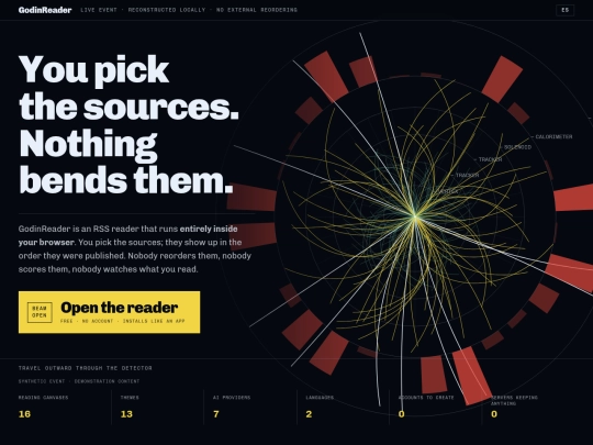 GodinReader screenshot