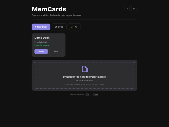 MemCards screenshot