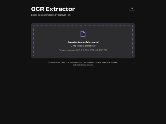 OCRExtracTesseract screenshot