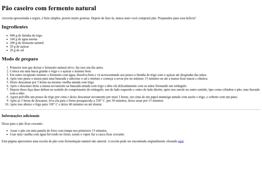 HTML5/receitaPaoCaseiro2 screenshot