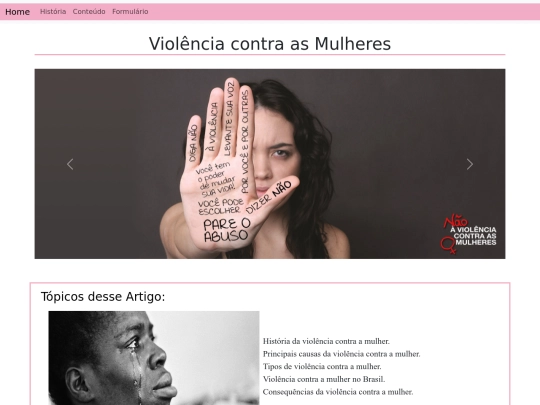 HTML5/testes/violenciaContraMulher screenshot