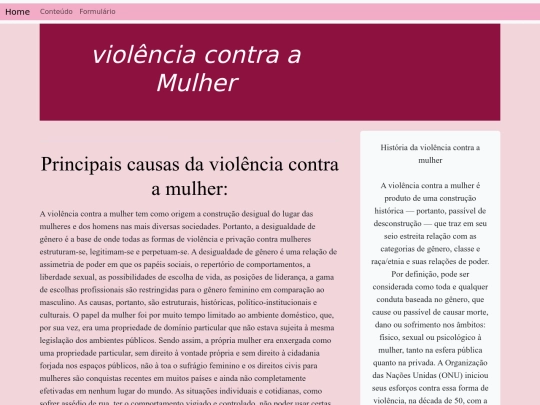 HTML5/trabalho/conteudo screenshot