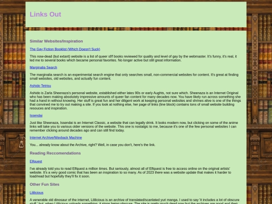 links screenshot