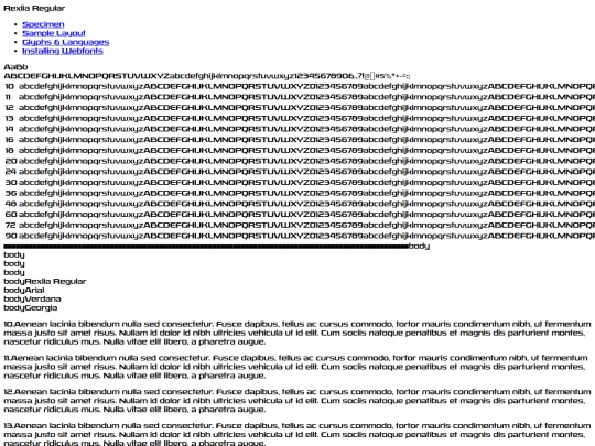 Fonts/Rexlia Web Font/rexlia_rg-demo screenshot