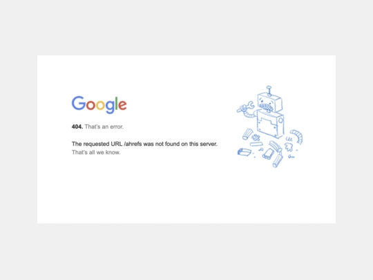 error screenshot