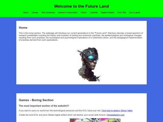website screenshot