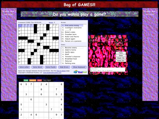 Games screenshot