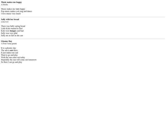 poems screenshot