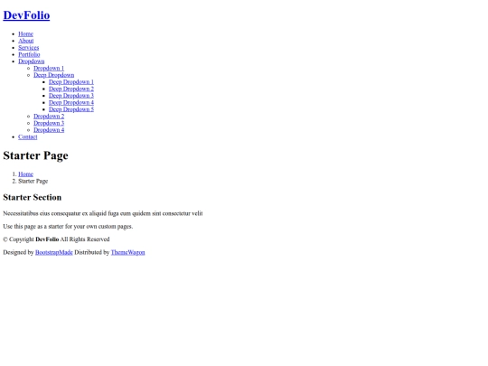 starter-page screenshot