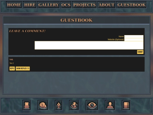 guestbook screenshot