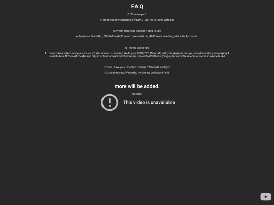 faq screenshot