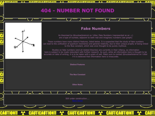 theories/fakenumbers screenshot