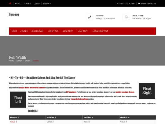 pages/full-width screenshot