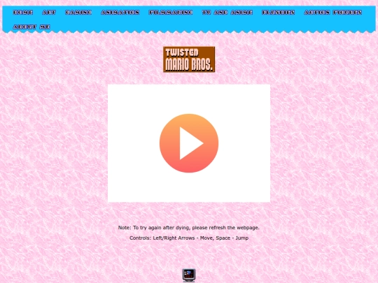 games/online/twisted-mario screenshot