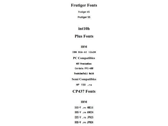 resources/fonts/fontlist screenshot