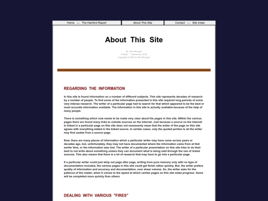 AboutSite screenshot