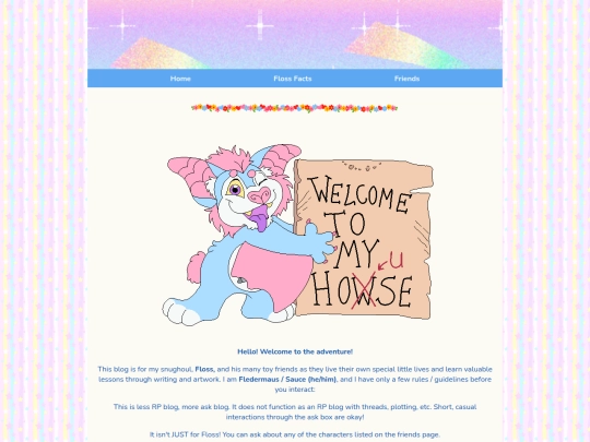 flitterfloss/home screenshot