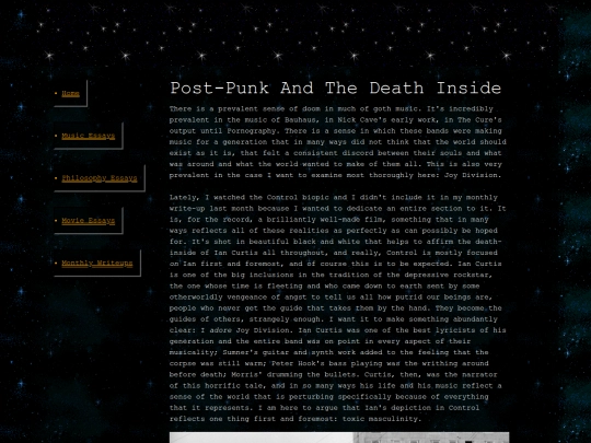 music essays/control screenshot