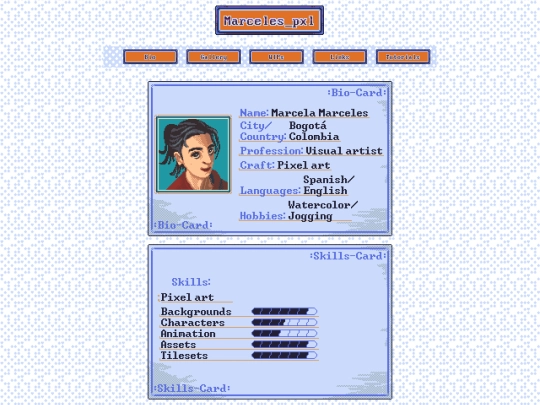 Bio screenshot