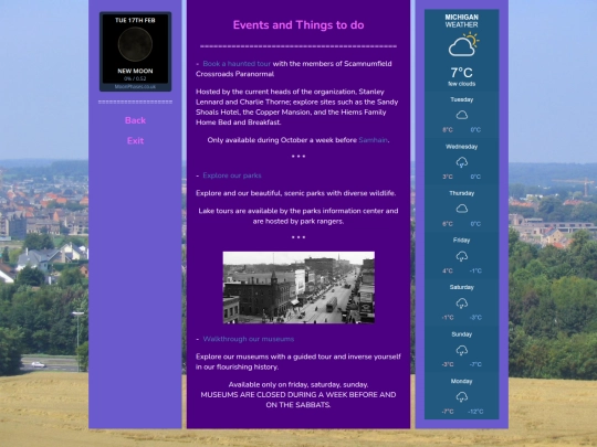 Cosmicaverse/Title Pending/Events screenshot