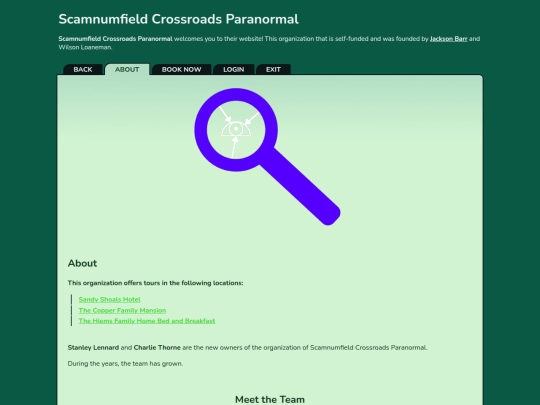 Cosmicaverse/Title Pending/Events_and_Things_to_do/SC_Paranormal_Home screenshot