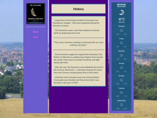 Cosmicaverse/Title Pending/Scamnumfield_CrossroadsHistory screenshot